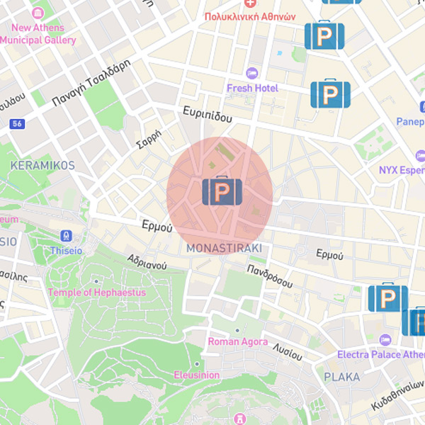 monastiraki Athens Luggage storage